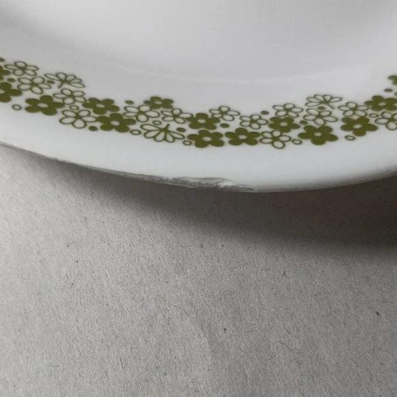 Corelle Spring Blossom Salad Plates with Green Floral Pattern - Picture 9 of 10